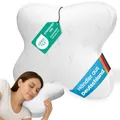 Produktbild: ELONEO Nackenstützkissen, Visko Schlafkissen in Schmetterlingsform, Nackenkissen Kopfkissen ideal für Bauchschläferkissen, Seitenschläfer & Seitenkippschläfer
