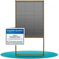 Produktbild: APANA Insektenschutz-Fensterrahmen Fliegengitter Insektenschutz Dachfenster Plissee Alurahmen Bausatz, Farbe:braun (RAL8001),Größe (Breite x Höhe):110 x 160 cm braun 110 cm x 160 cm