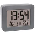 Produktbild: TFA Wecker 60.2044.10 grau, digital, Thermometer, Datumsanzeige, Quarzuhr