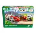 Produktbild: Ravensburger Kinderfahrzeug-Schienen BRIO World – 36079 Reisezug Starter Set A, 22-teiliges Holzspie