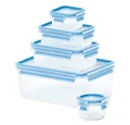 Produktbild: Emsa Frischhaltedose Clip & Close 5er Set 0.15L+ 0.25L+ 0.55L+ 1L+ 3.7L, Kunststoff, (5-tlg)
