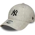 Produktbild: New Era Damen 9TWENTY New York Yankees Baseballkappe, Hellcreme, Einheitsgröße