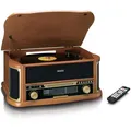 Produktbild: LENCO TCD-2551 Plattenspieler Holzgehäuse USB Kassette, Holz.