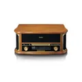 Produktbild: Lenco Holz-Retro-Plattenspieler mit Bluetooth® AM/FM-Radio USB-Codierung CD-Player Kassettenspieler und eingebauten Lautsprechern