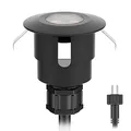 Produktbild: ledscom.de LED Bodeneinbauleuchte ATRIA für außen, IP65, schwarz, rund, 40mm Ø, warmweiß