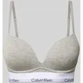 Produktbild: Calvin Klein Underwear Push-up-BH mit Label-Bund in Hellgrau, Größe 75C