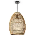 Produktbild: Pendelleuchte Wohnzimmer Boho Korbleuchten Pendellampe Rattan Hängeleuchte Natur (Ø30cm), Pendelleuchte - Typ 3 - Paco Home