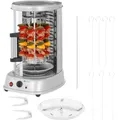 Produktbild: Vertikalgrill 4In1 Kombi Edelstahl Tischgrill 1500W Hähnchengrill Schaschlik