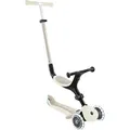 Produktbild: GLOBBER GO-UP ACTIVE LIGHTS ECO – 3 in 1 Dreirad, Laufrad und Scooter, 120/80 mm, 3-rädrig, höhenverstellbar, kokos weiß - Weiß