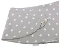 Produktbild: HOBEA-Germany Stillkissenbezug für Stillkissen 190cm Designs (Grau mit weißen Sternen)