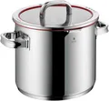 Produktbild: WMF Gemüsetopf Function 4, Induktionstopf spülmaschinengeeignet, Cromargan® Edelstahl Rostfrei 18/10 (2-tlg), wärmereduzierende Griffe, mit 4 Abgießfunktionen, Innenskalierung