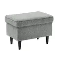 Produktbild: DEINE TANTE EMMA 64-931-16 Oskar Brego 09 grau Hocker Sitzhocker Fusshocker Relaxhocker Stoff ca. 63 x 42 cm