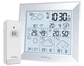 Produktbild: technoline WD2000 Internet-Wetterstation mit Direkt Wetter App, WLAN Wetterstation (Router mit 2,4 MHz nötig), 4 Tagesvorhersage, Innentemperatur, Außentemperatur, Luftfeuchte innen, Luftfeuchte außen