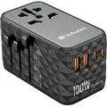 Produktbild: VERBATIM GAN III UNIVERSAL TRAVEL ADAPTER UTA-06 mit 2 X USB-C PD 100W & QC 4+ / 2 X USB-A QC 3.00