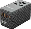 Produktbild: Verbatim UTA-06 GaN III USB Ladegerät 100W 2x USB-A, 2x USB-C USB PD, USB PD 3.0, QC 4+, Fast Charge, SuperCharge, Adaptive Fast