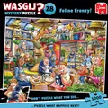 Produktbild: Wasgij Mystery 28, Katzen Chaos - Einzigartige 1000 Teile Puzzle für Erwachsene - Farbenfroh, Herausfordernd und Gehirntraining 1000 Teile Puzzle für Erwachsene
