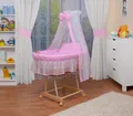 Produktbild: WALDIN Baby Bollerwagen,Stubenwagen,komplett mit Zubehör,XXL NEU !!! Rosa/Weiß