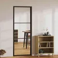Produktbild: Vidaxl - Innentür Esg Glas Und Aluminium 76x201,5 Cm Schwarz