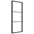 Produktbild: Innentür ESG Glas Und Aluminium 76x201,5 Cm Schwarz