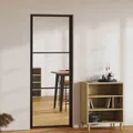 Produktbild: Innenür 76x201,5 cm ESG -Glas und Aluminiumschwarz