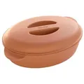Produktbild: Berndes Bräter b.terra, Terracotta, Keramik, 6,0 L, oval, 28x19x44.5 cm, backofengeeignet, Kochen, Töpfe, Bräter