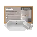 Produktbild: Schulte Sechseckbadewanne Fluvia 190x80 cm, Komplettset inkl. Wannenträger, Ab- und Überlauf, aus hochwertigem Acryl in Weiß glänzend