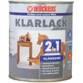 Produktbild: Wilckens Klarlack 2in1, 750 ml, glänzend, für Holz, lebensmittelecht, Acryllack