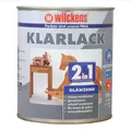 Produktbild: Wilckens 750 ml Klarlack 2in1 Glänzend, Acryl, wasserverdünnbar für ca. 9 m²