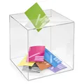Produktbild: Losbox/Aktionsbox 300x300x300mm transparent, aus Acrylglas/Spendenbox/Einwurfbox/Gewinnspielbox/Wahlurne/Acryl