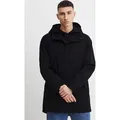 Produktbild: !Solid SDElan Herren Übergangsjacke Herrenjacke jacke Regenmantel mit Kapuze und Reißverschluss mit Druckknopfleiste unifarben Regular Fit Robust... - Schwarz - XL