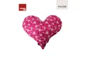 Produktbild: POWER INN Dekokissen POWER INN Herzkissen groß, Pink mit Blüten, Dekokissen