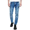 Produktbild: Rusty Neal Straight-Jeans MORI mit trendigen Zierelementen blau 29