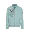 Produktbild: CAMP DAVID Sweatjacke mit Logo Prints, Stickereien und Patches smoke blue blau 4XL (66/68)