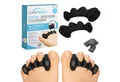 Produktbild: Sanmedix Zehenspreizer für alle Zehen - mit Plug-In System aus Silikon für Damen & Herren, 2 Paar (4 Stück + 4 Plug-Ins), Zehenstrecker Korrektur Set gegen Hallux Valgus, Ballenzehen uvm.