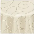 Produktbild: DecoHomeTextil Heimtextilmanufaktur Tischdecke Kringel Circle Tafeldecke Ornamente Damast Tischdecke beige Rund 180 cm