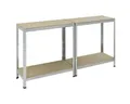 Produktbild: Regal pro-bau-tec Schwerlastregal 10068 150x75x30cm 4Böden 100kg