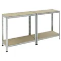 Produktbild: pro-bau-tec Schwerlastregal 10068 150x75x30cm 4Böden 100kg