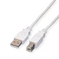 Produktbild: VALUE USB 2.0 Kabel, Typ A-B, weiß, 0,8 m