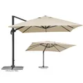 Produktbild: Schneider SET Ampelschirm Rhodos Grande 400x300cm natur + Ständer + Schutzhülle