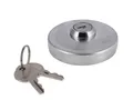 Produktbild: Tankdeckel mit Schloss Ø40mm, Aluminium poliert - Simson S50, S51, SR50, SR80, K