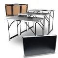 Produktbild: 19510/ Mehrzwecktisch Tapeziertisch Markttisch 3teilig klappbar 100x60cm 30kg