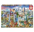 Produktbild: Educa Puzzle Puzzle Wunder von Nordamerika 1500 Teile, Puzzleteile