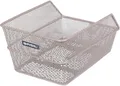 Produktbild: Basil Cento S Fahrradkorb hinten – Stabiler Drahtkorb für Gepäckträger - Wetterfest - ideal für Einkäufe & Alltag - 36x26x18 cm - Metallfarbig