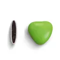 Produktbild: Herzdragees hellgrün 1 kg (ca. 500-550 Stück) - Gastgeschenke Hochzeit Bonboniere Candy Bar Give Aways - Schokolinsen Herz Schokodragees Schokoherzen Schokoladenherzen - Alternative Hochzeitsmandeln