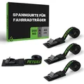 Produktbild: Spanngurte Fahrradpolsterung 4er Set 40cm 20mm bis 200kg Befestigung