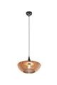 Produktbild: lightling Calvino Pendelleuchte, Ø 40 cm, höhenverstellbar bis max. 150 cm, anthrazit Metall, Holzelemente, E27, max: 40W
