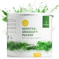 Produktbild: KRAFTGRAS Gerstengrassaft-Pulver BIO [200g] - naturreines Gersten-Grassaftpulver aus grünem Gerstengras [vegan & glutenfrei] für Saft, Smoothie & mehr - komplett natürlich & ohne Zusätze