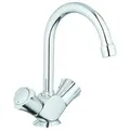 Produktbild: GROHE Waschtisch-Einlochbatterie Costa 21375_1, schwenkbarer Rohrauslauf, Zugsta...