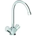 Produktbild: Grohe Armatur Spültisch-Zweigiff Costa neu chrom, schwenkbarer Rohrauslauf