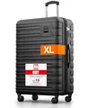 Produktbild: Travely Polycarbonat Koffer Groß 77cm XL - 100L Innenvolumen - 158cm Gurtmaß, sehr robuster Hartschalenkoffer mit sanften Rollen & TSA Schloss, Reisekoffer, Handgepäck Koffer, Reisekoffer mit Rollen